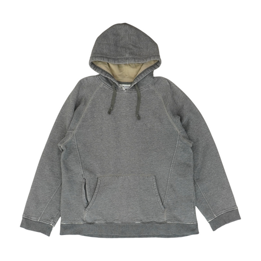 Gray Solid Hoodie Pullover
