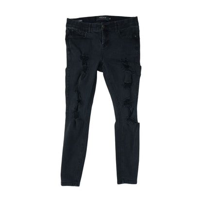 Black Plus Mid Rise Skinny Leg Jeans