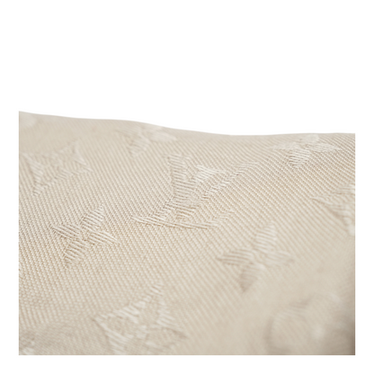 Classic Monogram Shawl in Greige