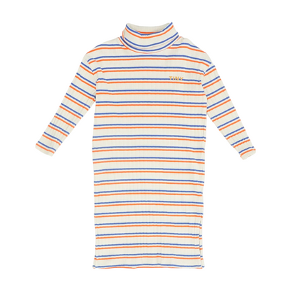 Beige Striped Dress