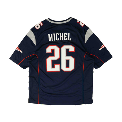 Men's Navy New England Patriots Short Sleeve Jersey