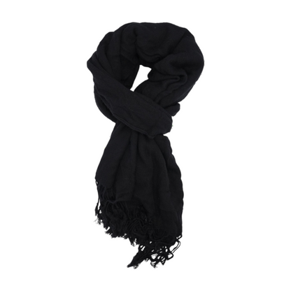 Black Silk Scarf