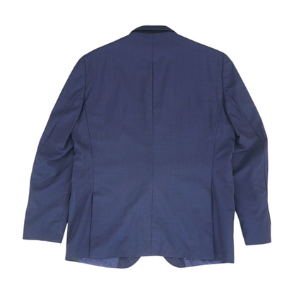 Navy Check Suit Jacket