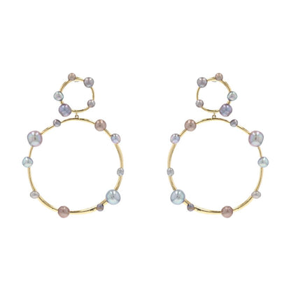 Isla Grey Pearl Drop Earrings