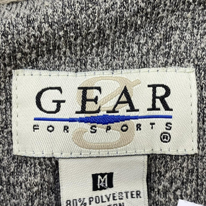 Vintage Gray Solid Long Sleeve Polo