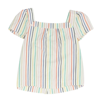 White Striped Blouse