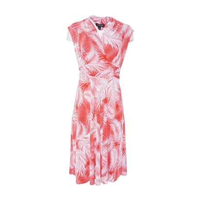 Pink Petite Tropical Midi Dress
