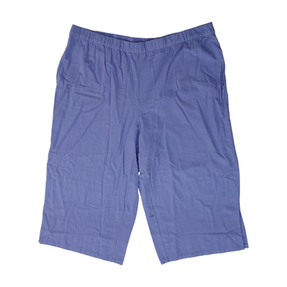 Purple Solid Chino Capris
