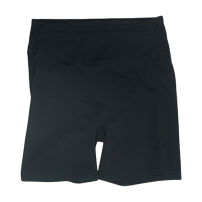 Black Solid Active Shorts