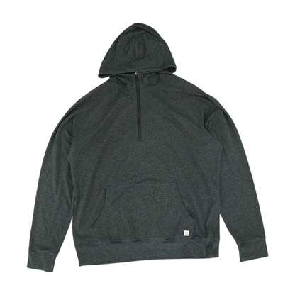 Gray Solid 1/4 Zip Pullover