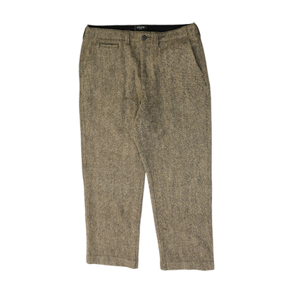 Brown Abstract Regular Pants