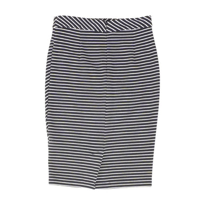 Black Striped Midi Skirt