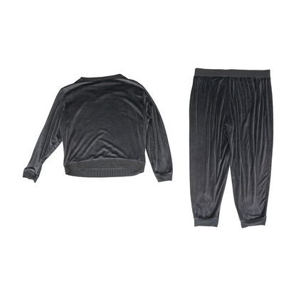 Gray Solid Pajama Set