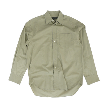 Tan Solid Long Sleeve Button Down