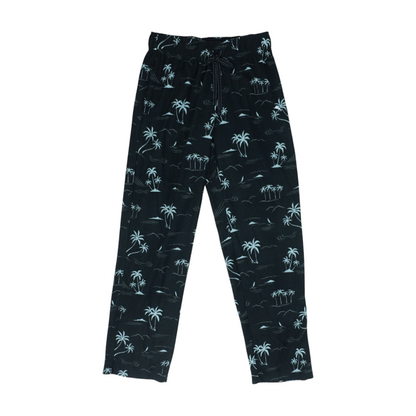 Black Abstract Pajama Bottom