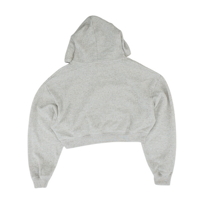 Gray Solid Hoodie Pullover