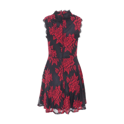 Red Floral Mini Dress