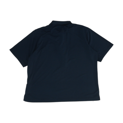 Navy Gonzaga Bulldogs Solid Short Sleeve Polo