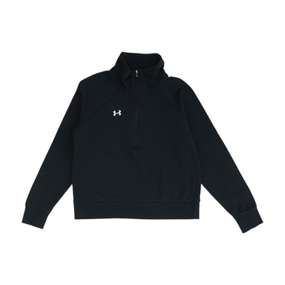 Black Solid 1/4 Zip Pullover