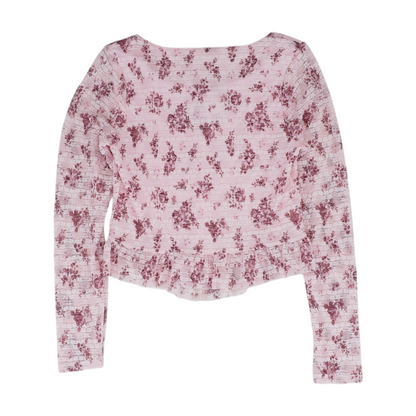 Pink Floral Blouse