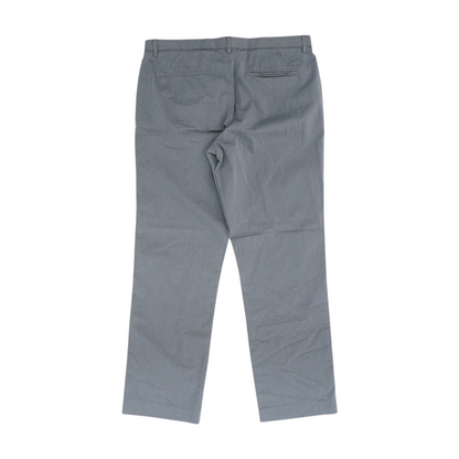 Gray Print Straight Pants