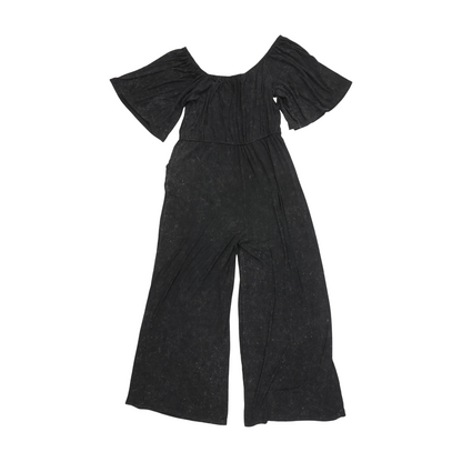 Black Plus Tie-Dye Jumpsuit