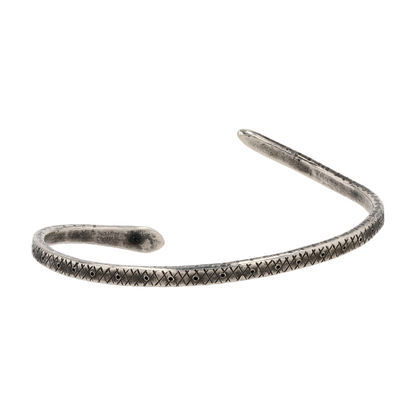 Sterling Silver Black Stone Bangle Bracelet