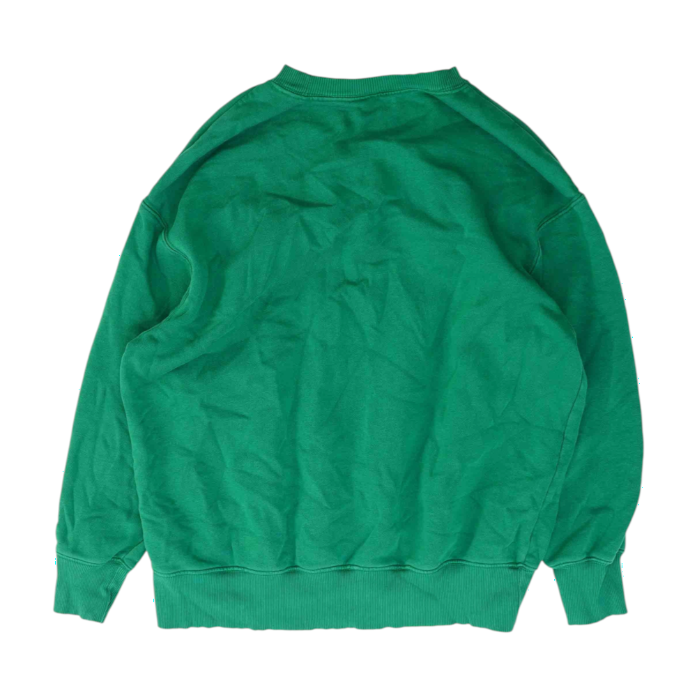 Green Solid Sweatshirt Pullover