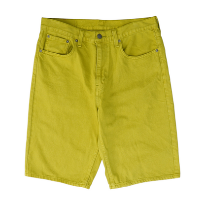 Green Denim Shorts