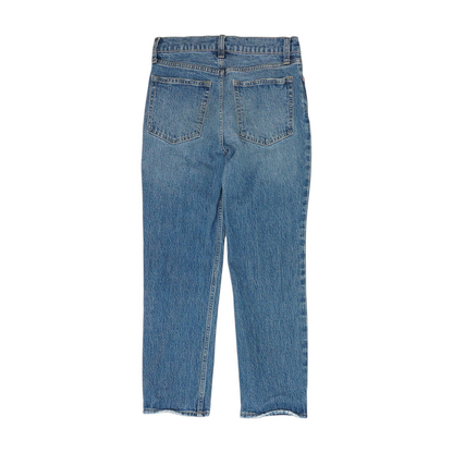 Blue Petite Straight Jeans