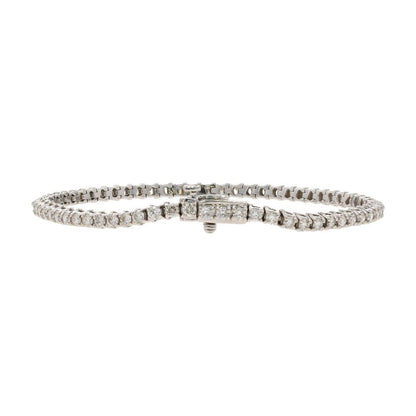 2 1/2 Ct 14K White Gold Round Diamond Tennis Bracelet