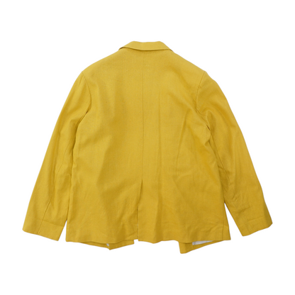 Yellow Solid Blazer