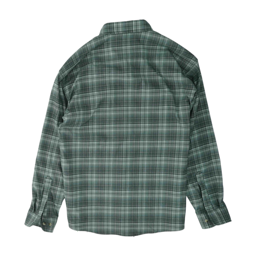 Gray Plaid Flannel Button Down