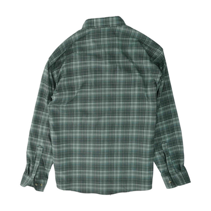 Gray Plaid Flannel Button Down