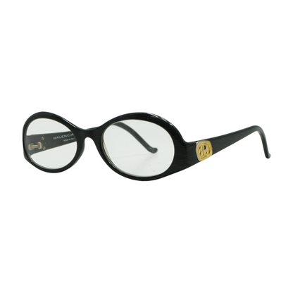Black BAL 0117 Oval Prescription Eyewear