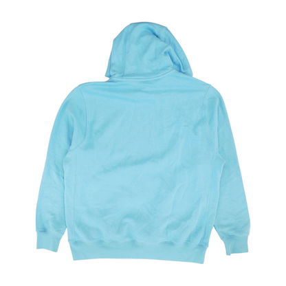 Blue Solid Hoodie Pullover