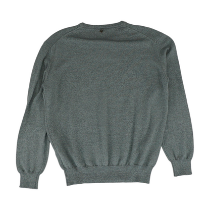 Gray Solid Pullover Sweater