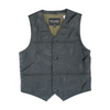 Wilson's Leather Black Solid Vest – Image 1