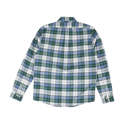 Blue Plaid Flannel Button Down