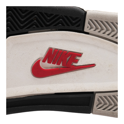 White Cement Jordan 4 Retro High-Top Athletic Shoes