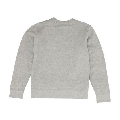 Gray Solid Sweatshirt Pullover