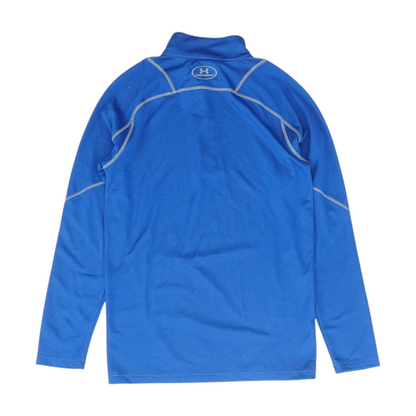 Blue Check 1/4 Zip Pullover