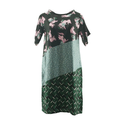 Multi Color Block Midi Dress