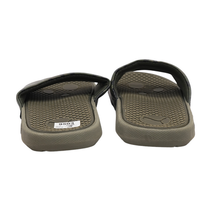 Green Athletic Slides Shoes