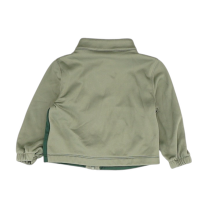 Green Color Block Jacket