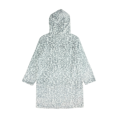 Gray Animal Print Robe