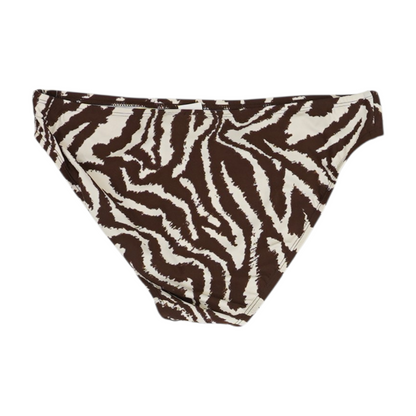 Brown Animal Print Swim Bottom