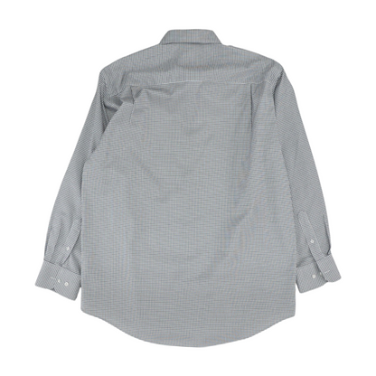 White Check Long Sleeve Button Down