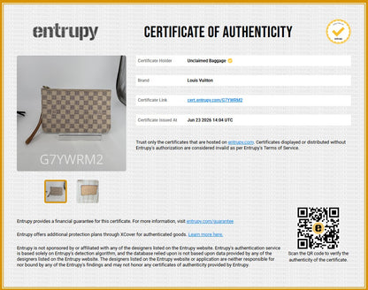 Neverfull Pochette in Damier Azur Canvas