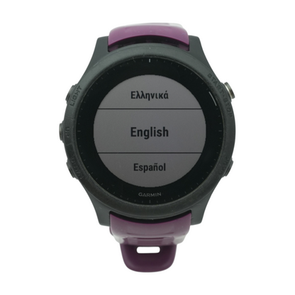 47mm Forerunner 945 Black Smartwatch Purple Band M/L